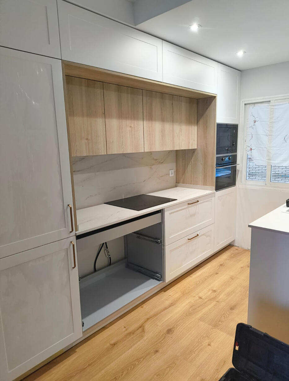 Cocina Integrada en un piso en Alcorcón Madrid